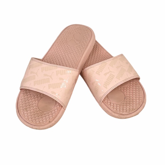 Puma Slides Pink Size 8 - Picture 10 of 10